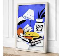 Cowboy Still Life Retro Canvas Wall Art Print 18x12 Inch