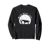 Cowboy Taming a Horse Wild West Life Sweatshirt