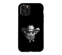 Cowboy Tarsier Portrait Vintage Western Animal Wild West Case for iPhone 11 Pro
