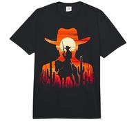 Cowboy Texas Rodeo Bull Western Cowboy Hat Wild West Comfort Colors Adult Heavyweight T-Shirt
