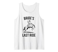 Cowboy The Brides Last Ride Funny Hen Party Tank Top
