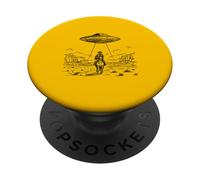 Cowboy UFO Western Sci Fi Crossover Art PopSockets Adhesive PopGrip