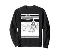 Cowboy UFO Western Sci Fi Crossover Art Sweatshirt