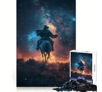 Cowboy Under The Stars 1000 Piece Puzzle For Teenagers DIY Fun, Pastime Game, Pattern Build, Classic Xmas Gift (38x52cm)