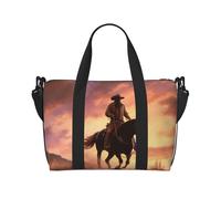 Cowboy West Crossbody Travel Bag - Water-Resistant Carry-On Handbag, Large Capacity Gym Bag