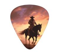 Cowboy West Guitar Plectrums, 12 Pcs Lightweight Guitar Plectrums, 0.46mm/0.71mm/0.96mm Thickness For Acoustic Guitar Acoustic Electric Guitar Ukulele Bass