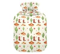 Cowboy Western Boot Hat Santa Christmas Hot Water Bag for Neck Pain Relief | terapia fría y caliente