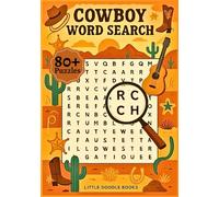 Cowboy Word Search Puzzle Book: 80+ Wild West Word Puzzles Featuring cowboys, rodeos, ranch life, and western terms.