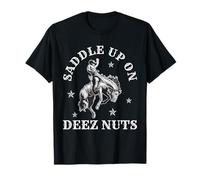 Cowboycore Saddle Up Deez Nuts Cowboy Aesthetic T-Shirt
