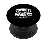 Cowboys Are My Weakness Vintage Western PopSockets Adhesive PopGrip