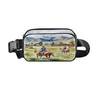 Cowboys Fashionable Fanny Pack Waist Bag for Men Women Waterproof Cross Body Bag Belt Pack with Adjustable Strap for Travel Shopping Running, Cowboys, One Size