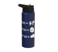 Cowculus Calculus Derivative Mathematic Math Teacher Student Stainless Steel Insulated Water Bottle