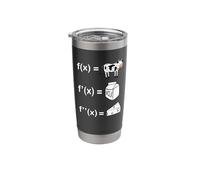 Cowculus Calculus Derivative Mathematics Funny Math Teacher Stainless Steel Insulated Tumbler