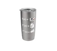 Cowculus Calculus Derivative Mathematics Funny Math Teacher Stainless Steel Insulated Tumbler