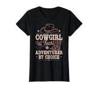 Cowgirl at Heart Adventurer by Choice Southwest Western T-Shirt