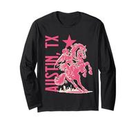 Cowgirl Austin Texas USA Wild West Americana Rodeo Cowboy Long Sleeve T-Shirt