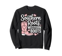 Cowgirl Boots and Rodeo Life Horse Lover Western Vibes Sweatshirt
