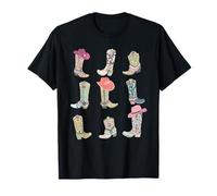 Cowgirl Boots Let's Go Girls Howdy Western Cowgirl Cowboy T-Shirt