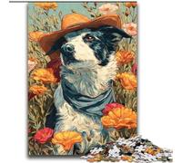 Cowgirl Dogs in Wildflowers 2000 Piece Jigsaw Puzzle for Adults Teens, Stress Reliever Difficult Challenge for Home Decoration for 14+ (70x100cm)
