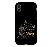 Cowgirl Faith The Lord Determines Our Steps Proverbs 16:9 Case for iPhone X/XS