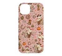 Cowgirl Ghost Western Horse Skeleton Pumpkin Floral Cactus Case for iPhone 14 Plus