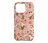 Cowgirl Ghost Western Horse Skeleton Pumpkin Floral Cactus Case for iPhone 16 Pro