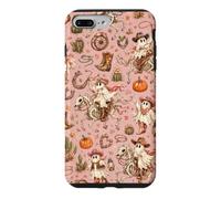 Cowgirl Ghost Western Horse Skeleton Pumpkin Floral Cactus Case for iPhone 7 Plus/8 Plus
