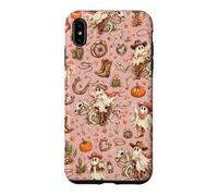 Cowgirl Ghost Western Horse Skeleton Pumpkin Floral Cactus Case for iPhone XS Max