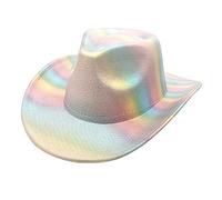 Cowgirl Hat With Enchanting Rainbow Wedding Bridal Shower Holiday Rainbow Bride To Be Photo Props Birthday Cowgirl Hat For Girls