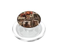 Cowgirl Horse Western Aesthetic Cactus Aztec Pattern Collage PopSockets PopGrip for MagSafe