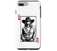 Cowgirl Queen of Hearts Western Playing Card Case for iPhone 7 Plus/8 Plus
