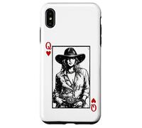 Cowgirl Queen of Hearts Western Playing Card Case for iPhone XS Max