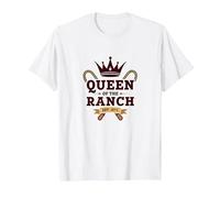 Cowgirl Queen of The Ranch Western Royalty Est. 1873 T-Shirt, Men, White, XXL