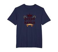 Cowgirl Queen of The Ranch Western Royalty Est. 1873 T-Shirt, Men's Big and Tall, Navy, 2X Tall
