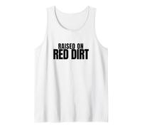 Cowgirl - Raised On Red Dirt - Southern Girl Tank Top