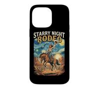 Cowgirl Starry Night Rodeo Western Equestrian Case for iPhone 14 Pro Max