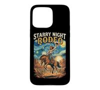 Cowgirl Starry Night Rodeo Western Equestrian Case for iPhone 15 Pro Max