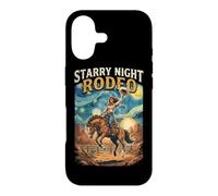 Cowgirl Starry Night Rodeo Western Equestrian Case for iPhone 17