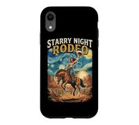 Cowgirl Starry Night Rodeo Western Equestrian Case for iPhone XR
