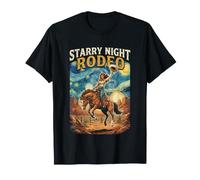Cowgirl Starry Night Rodeo Western Equestrian T-Shirt