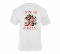 Cowgirl T Shirt for Women Let’s Go Girls Western Graphic Tee 1W78