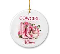 Cowgirl Tree Decorations Funny Xmas Hanging Ornament Beautiful Christmas Tree Hanging Ornament For Office Party Home Decor
