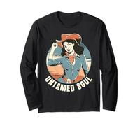 Cowgirl. Untamed Soul. Wild by Nature. Long Sleeve T-Shirt
