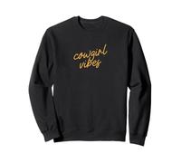 Cowgirl Vibes, Minimalist Southern Western Script Sweatshirt