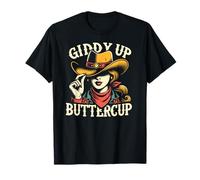 Cowgirl Vintage Western Country, Giddy Up Buttercup T-Shirt
