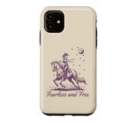 Cowgirl Vintage Western Retro Fearless and Free Purple Case for iPhone 11
