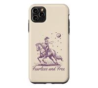 Cowgirl Vintage Western Retro Fearless and Free Purple Case for iPhone 11 Pro Max