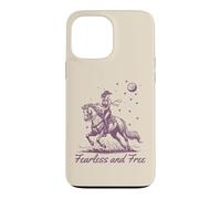 Cowgirl Vintage Western Retro Fearless and Free Purple Case for iPhone 13 Pro Max