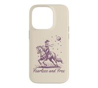 Cowgirl Vintage Western Retro Fearless and Free Purple Case for iPhone 14 Pro