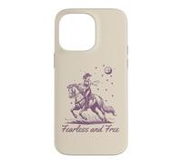 Cowgirl Vintage Western Retro Fearless and Free Purple Case for iPhone 14 Pro Max